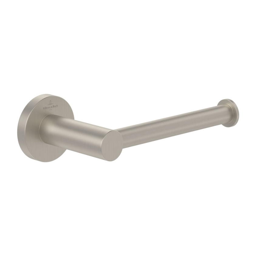 Cutout image of Villeroy & Boch Elements Tender Brushed Nickel Toilet Roll Holder